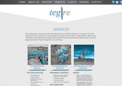 Tegre Corp Website